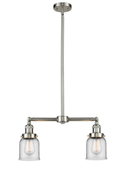 Franklin Restoration Two Light Island Pendant in Brushed Satin Nickel (405|209-SN-G52)
