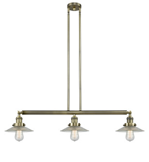 Franklin Restoration Three Light Island Pendant in Antique Brass (405|213-AB-G2)