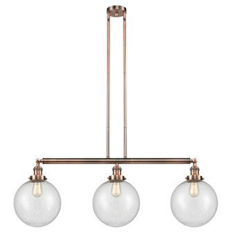 Franklin Restoration Three Light Island Pendant in Antique Copper (405|213-AC-G204-10)