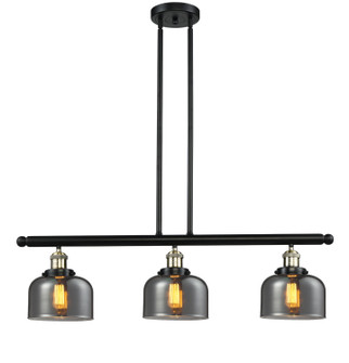 Franklin Restoration Three Light Island Pendant in Black Antique Brass (405|213-BAB-G73)