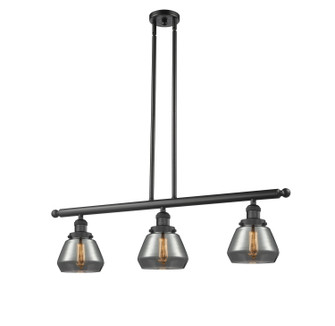 Franklin Restoration LED Island Pendant in Matte Black (405|213-BK-G173-LED)