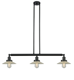 Franklin Restoration Three Light Island Pendant in Matte Black (405|213-BK-G2)
