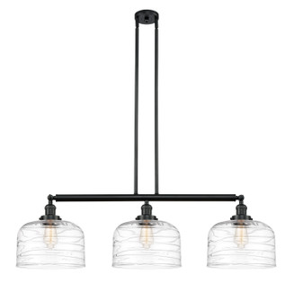 Franklin Restoration LED Island Pendant in Matte Black (405|213-BK-G713-L-LED)