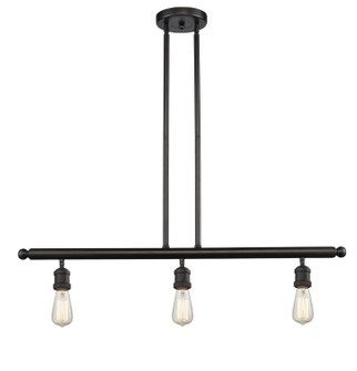 Franklin Restoration Three Light Island Pendant in Oil Rubbed Bronze (405|213-OB)