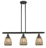 Franklin Restoration Three Light Island Pendant in Oil Rubbed Bronze (405|213-OB-G146)