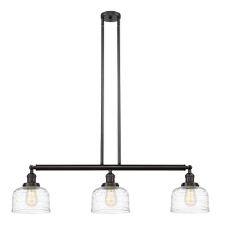 Franklin Restoration Three Light Island Pendant in Oil Rubbed Bronze (405|213-OB-G713)