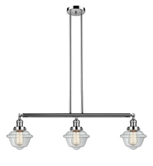 Franklin Restoration Three Light Island Pendant in Polished Nickel (405|213-PN-G532)