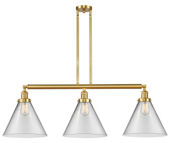 Franklin Restoration LED Island Pendant in Satin Gold (405|213-SG-G42-L)