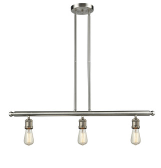 Franklin Restoration Three Light Island Pendant in Brushed Satin Nickel (405|213-SN)