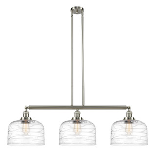 Franklin Restoration LED Island Pendant in Brushed Satin Nickel (405|213-SN-G713-L-LED)