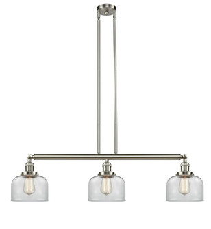 Franklin Restoration Three Light Island Pendant in Brushed Satin Nickel (405|213-SN-G72)