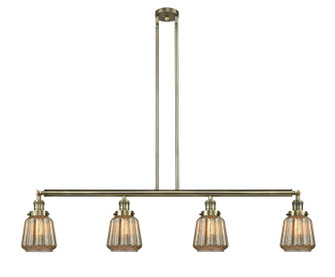 Franklin Restoration LED Island Pendant in Antique Brass (405|214-AB-G146-LED)