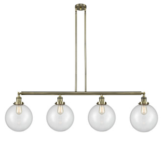 Franklin Restoration LED Island Pendant in Antique Brass (405|214-AB-G202-10-LED)