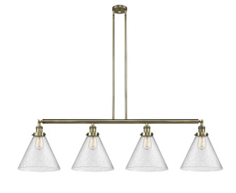 Franklin Restoration LED Island Pendant in Antique Brass (405|214-AB-G44-L-LED)