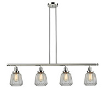 Franklin Restoration Four Light Island Pendant in Polished Nickel (405|214-PN-G142)