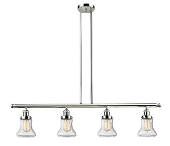 Franklin Restoration Four Light Island Pendant in Polished Nickel (405|214-PN-G194)