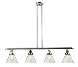 Franklin Restoration Four Light Island Pendant in Polished Nickel (405|214-PN-G42)