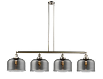 Franklin Restoration Four Light Island Pendant in Polished Nickel (405|214-PN-G73-L)