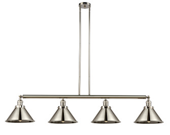 Franklin Restoration Four Light Island Pendant in Polished Nickel (405|214-PN-M10-PN)