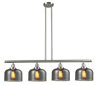 Franklin Restoration Four Light Island Pendant in Brushed Satin Nickel (405|214-SN-G73)
