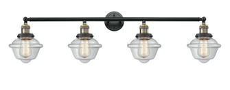 Franklin Restoration Four Light Bath Vanity in Black Antique Brass (405|215-BAB-G532)