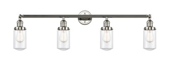 Franklin Restoration Four Light Bath Vanity in Polished Nickel (405|215-PN-G312)