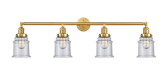 Franklin Restoration Four Light Bath Vanity in Satin Gold (405|215-SG-G184)