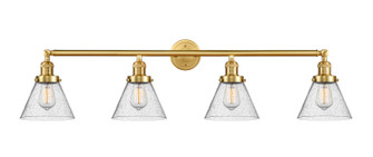 Franklin Restoration Four Light Bath Vanity in Satin Gold (405|215-SG-G44)