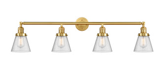 Franklin Restoration Four Light Bath Vanity in Satin Gold (405|215-SG-G64)