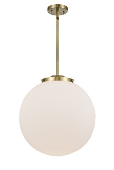 Essex LED Pendant in Antique Brass (405|221-1S-AB-G201-16-LED)