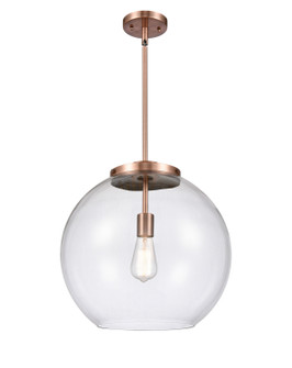 Essex One Light Pendant in Antique Copper (405|221-1S-AC-G122-16)