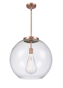 Essex One Light Pendant in Antique Copper (405|221-1S-AC-G122-18)