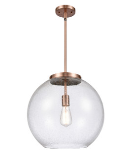 Ballston One Light Pendant in Antique Copper (405|221-1S-AC-G124-16)