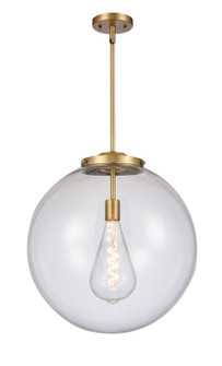 Franklin Restoration LED Pendant in Brushed Brass (405|221-1S-BB-G202-18-LED)