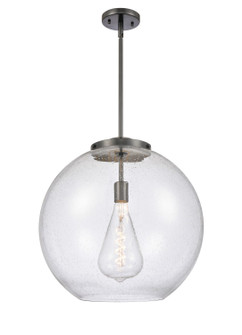 Essex LED Pendant in Matte Black (405|221-1S-BK-G124-18-LED)