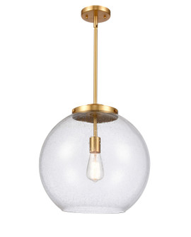 Essex LED Pendant in Satin Gold (405|221-1S-SG-G124-16-LED)