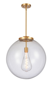 Franklin Restoration LED Pendant in Satin Gold (405|221-1S-SG-G202-18-LED)