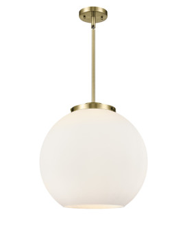 Ballston Three Light Pendant in Antique Brass (405|221-3S-AB-G121-16)