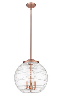 Ballston Three Light Pendant in Antique Copper (405|221-3S-AC-G1213-16)