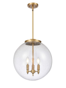 Essex Three Light Pendant in Brushed Brass (405|221-3S-BB-G204-16)