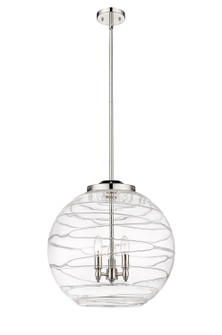 Ballston Three Light Pendant in Polished Nickel (405|221-3S-PN-G1213-18)