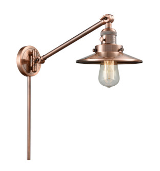 Franklin Restoration One Light Swing Arm Lamp in Antique Copper (405|237-AC-M3-AC)
