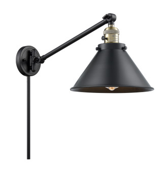 Franklin Restoration One Light Swing Arm in Black Antique Brass (405|237-BAB-M10-BK)