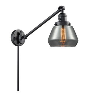 Franklin Restoration One Light Swing Arm Lamp in Matte Black (405|237-BK-G173)