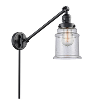 Franklin Restoration One Light Swing Arm in Matte Black (405|237-BK-G184)