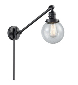 Franklin Restoration LED Swing Arm Lamp in Matte Black (405|237-BK-G204-6-LED)