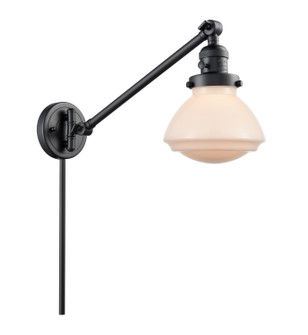 Franklin Restoration LED Swing Arm Lamp in Matte Black (405|237-BK-G321-LED)