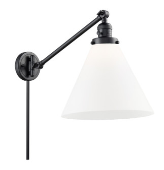 Franklin Restoration One Light Swing Arm in Matte Black (405|237-BK-G41-L)