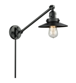 Franklin Restoration One Light Swing Arm Lamp in Matte Black (405|237-BK-M6-BK)