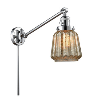 Franklin Restoration One Light Swing Arm Lamp in Polished Chrome (405|237-PC-G146)